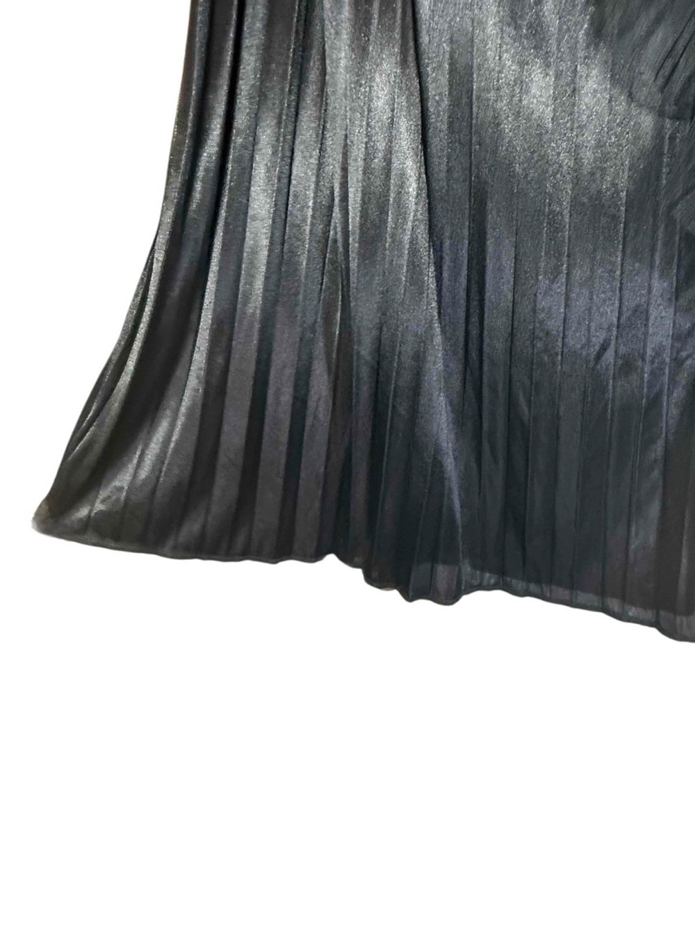 Dwirapal Black Tulle Mesh Pleated Fairycore Whimsigoth Midi Skirt Size 44 large - Picture 7 of 10